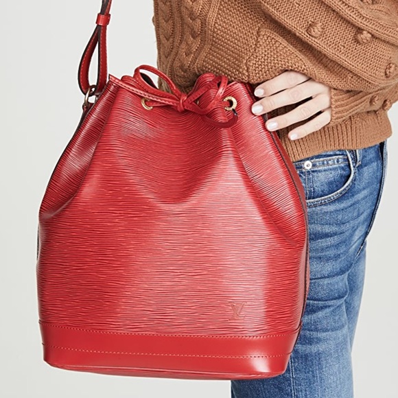 Louis Vuitton Large Epi Noe Bag In Red - Picture 14 of 16